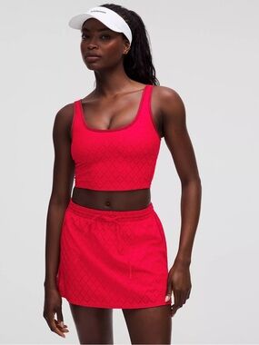 NWT Lululemon Textured Mesh Tennis Tank Top Medium Support, B/C Cup